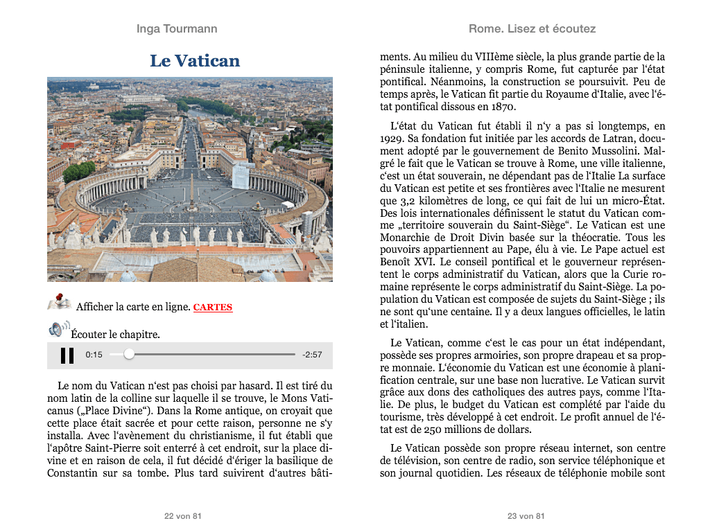 Rome. Lisez et écoutez